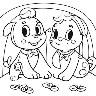 Vibrant Violet Rainbow High Friends Coloring Page 39584-31301