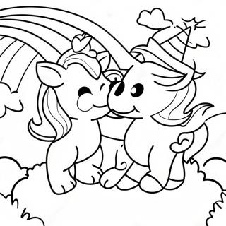 Vibrant Violet Rainbow High Friends Coloring Page 39584-31303