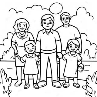 Happy Family Reunion Coloring Page 39594-31314