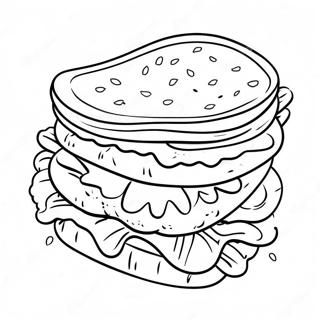 Lunch Coloring Pages