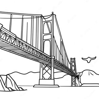 Golden Gate Bridge Coloring Pages