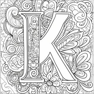 Letter K Coloring Pages