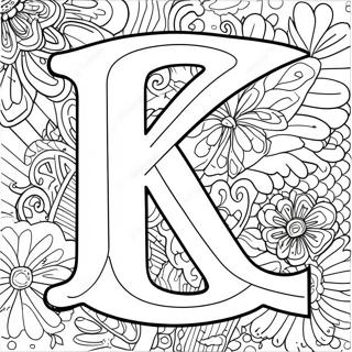 Letter K Coloring Page 3970-3160