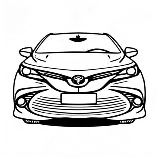 Toyota Camry Front View Coloring Page 39743-31465