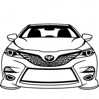 Toyota Camry Front View Coloring Page 39743-31467