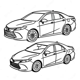 Toyota Camry Side View Coloring Page 39744-31454