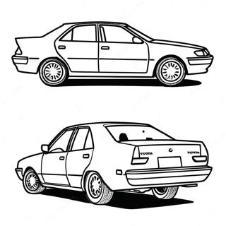 Toyota Camry Side View Coloring Page 39744-31456