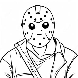 Friday The 13th Scary Jason Coloring Page 39773-31438