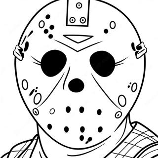 Friday The 13th Scary Jason Coloring Page 39773-31439