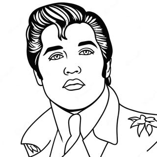 Elvis Presley Coloring Page 3980-3165