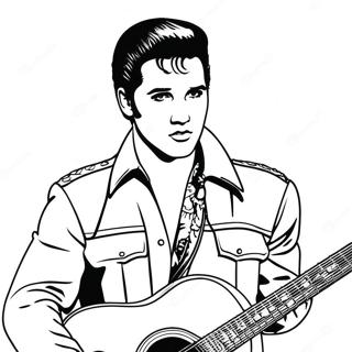 Elvis Presley Coloring Page 3980-3168