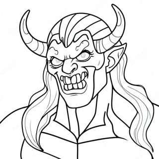 Demon For Adults Coloring Pages