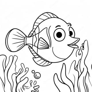 Easy Dory Coloring Pages