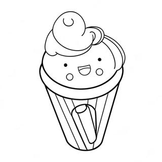 Cute Dairy Queen Ice Cream Cone Coloring Page 39894-31552