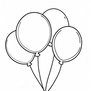 Party Balloons Coloring Page 39903-31558