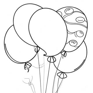 Party Balloons Coloring Page 39903-31560