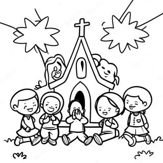 Preschool Sunday School Coloring Page 39913-31554