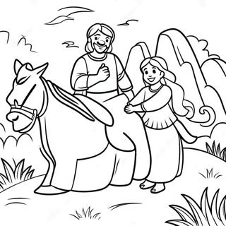 Joyful Bible Story Coloring Page 39914-31581