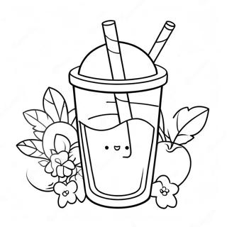 Smoothie Coloring Pages