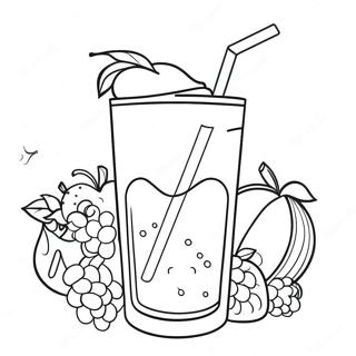 Smoothie Coloring Pages