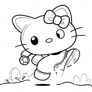 Hello Kitty Soccer Coloring Page 39933-31570