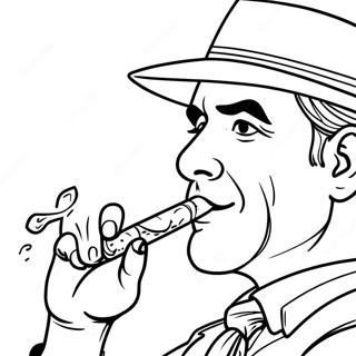 Smoking Cigar Coloring Page 39943-31590