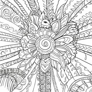 Amate Bark Painting Coloring Pages