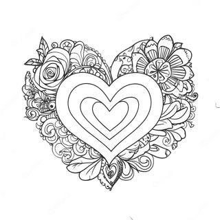 Love Is Love Heart Coloring Page 40013-31634