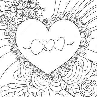 Love Is Love Heart Coloring Page 40013-31635