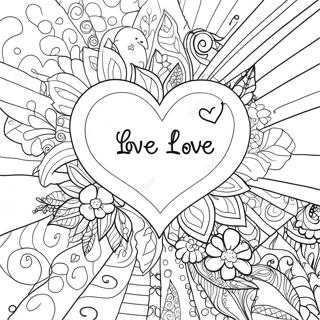 Love Is Love Heart Coloring Page 40013-31636