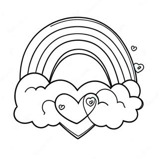 Colorful Love Is Love Rainbow Coloring Page 40014-31641