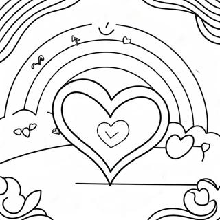 Colorful Love Is Love Rainbow Coloring Page 40014-31644