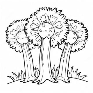 Colorful Truffula Trees Coloring Page 40034-31655