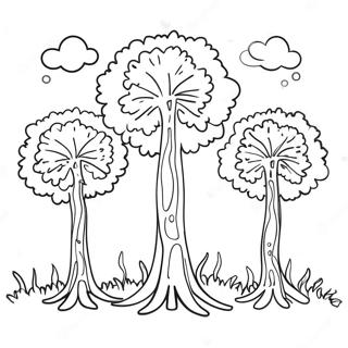 Colorful Truffula Trees Coloring Page 40034-31656