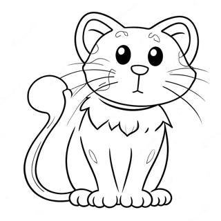 Bad Kitty Coloring Page 40043-31659