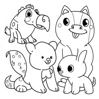 Fun Plr Animals Coloring Page 40084-31686