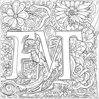 Colorful Russian Letters Coloring Page 40124-31765