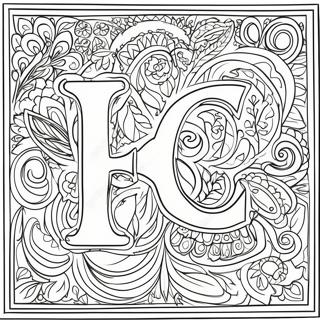 Colorful Russian Letters Coloring Page 40124-31766