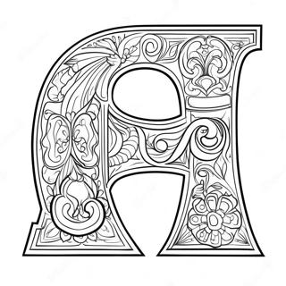 Colorful Russian Letters Coloring Page 40124-31768