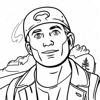 Adventurous Movie Character Coloring Page 40144-31734