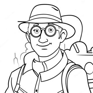 Adventurous Movie Character Coloring Page 40144-31735