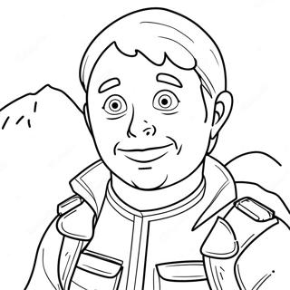 Adventurous Movie Character Coloring Page 40144-31736