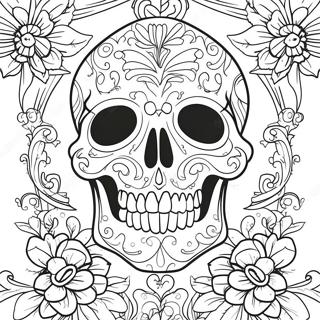 Death Skull Coloring Page 40163-31748