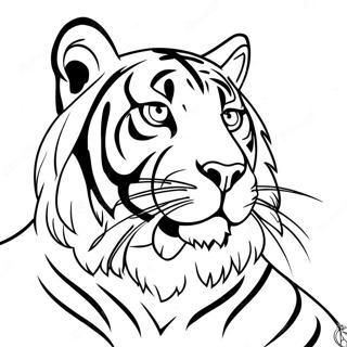 Cincinnati Bengals Tiger Head Coloring Page 40174-31749