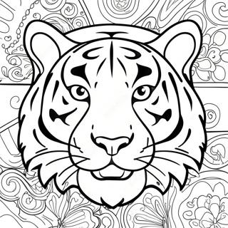 Cincinnati Bengals Tiger Head Coloring Page 40174-31752