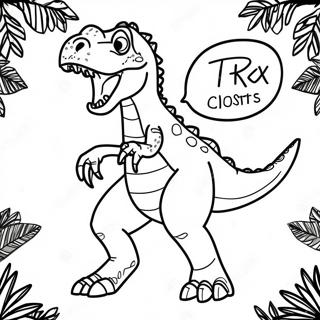 T-Rex Ausmalbild 40193-31772