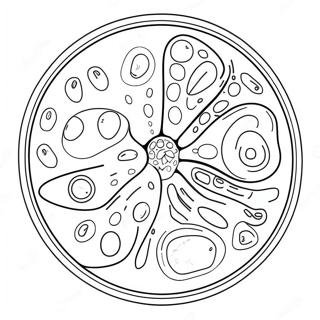 Plant Cell With Colorful Organelles Coloring Page 40204-31781