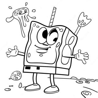 High Spongebob Coloring Pages