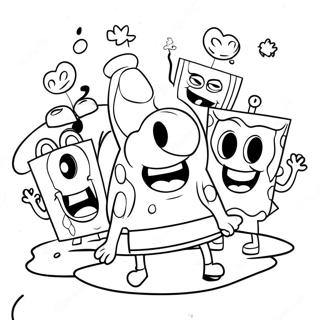 High Spongebob Coloring Pages