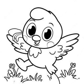 Pagina Da Colorare Uccellino Tweety Felice In Volo 4021-3199